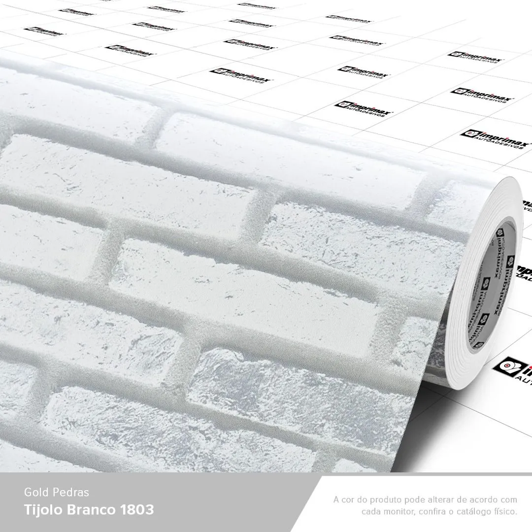 Gold Pedras Tijolo Branco w