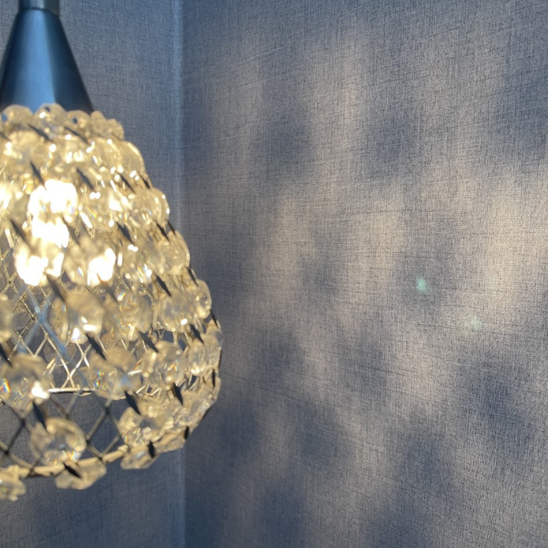 linho azulado aplicado