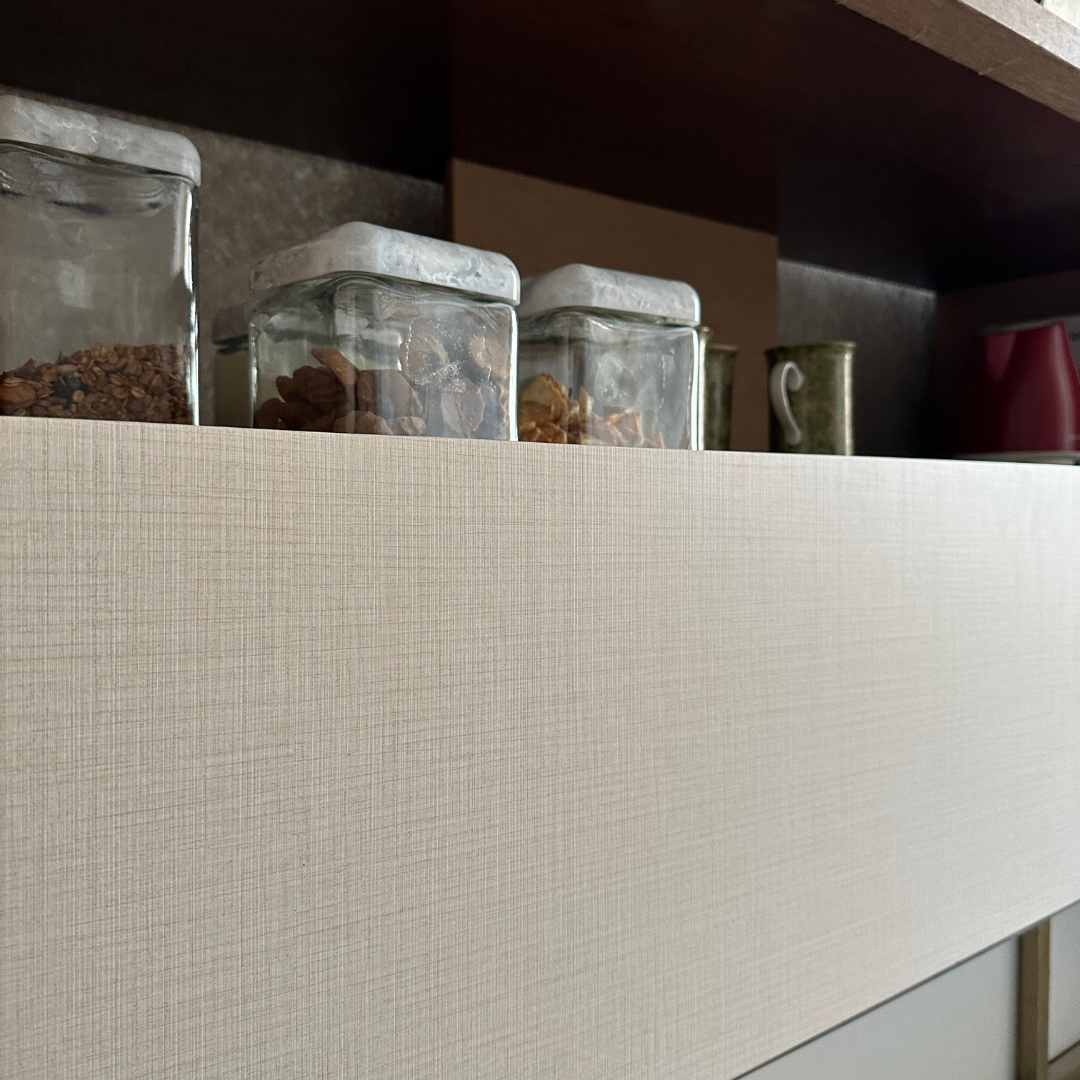 tricoline bege aplicado